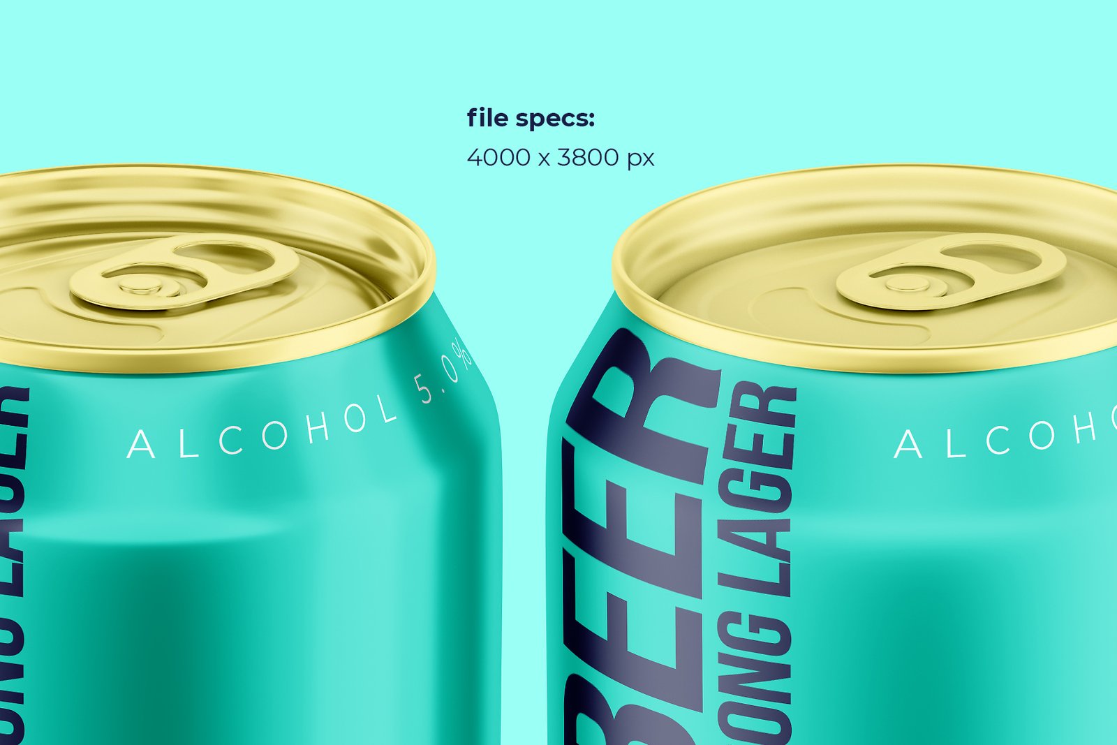 Classic 330ml Aluminium Can Mockup