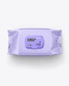 Matte Wet Wipes Pack Mockup