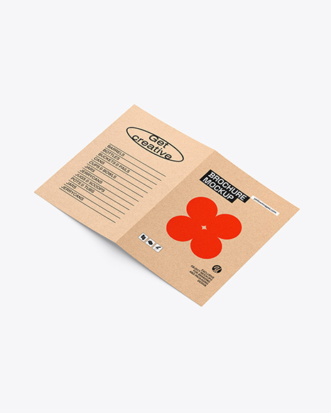 Kraft Brochure Mockup