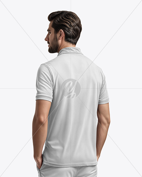 Man in a Polo Shirt and Pants Mockup