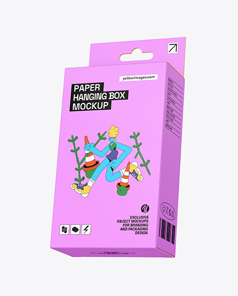 Paper Hanging Box Mockup