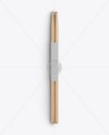 Glossy Wooden Drumsticks Mockup