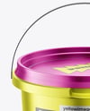 Matte Metallic Bucket Mockup