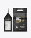 Coffee Bag Mockup – Front and Side View