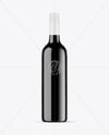 Dark Glass Wine Bottle Mockup