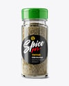 Glass Spice Jar with Dried Thyme Mockup