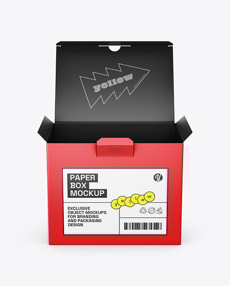 Paper Box Mockup