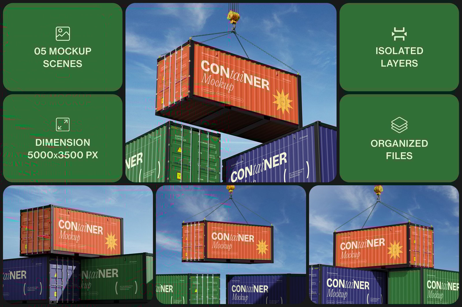 Shipping Container Mockup