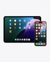 Apple iPhone with iPad Mockup