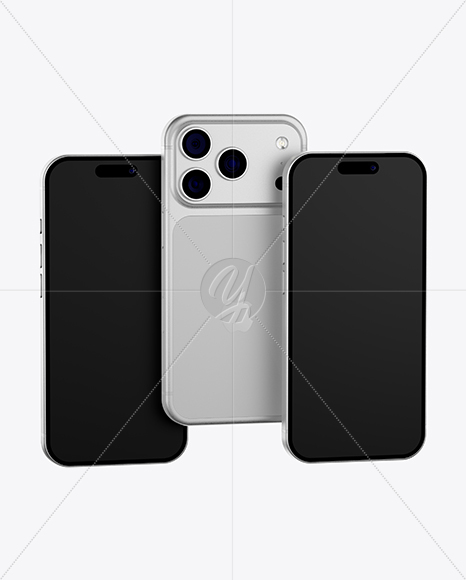 Three iPhone 17 Pro Mockup