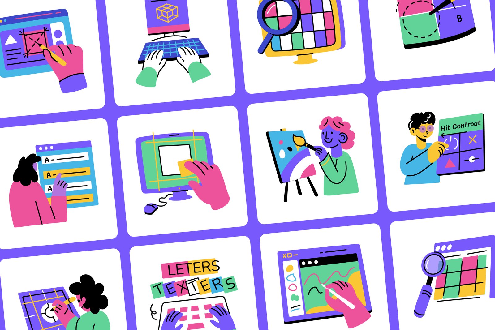 Creativity Illustrations Art Set