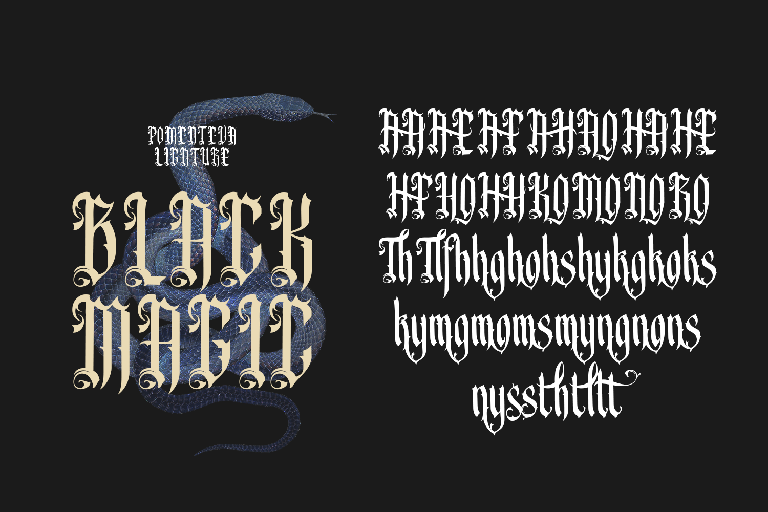 Pomenteva - Blackletter Font