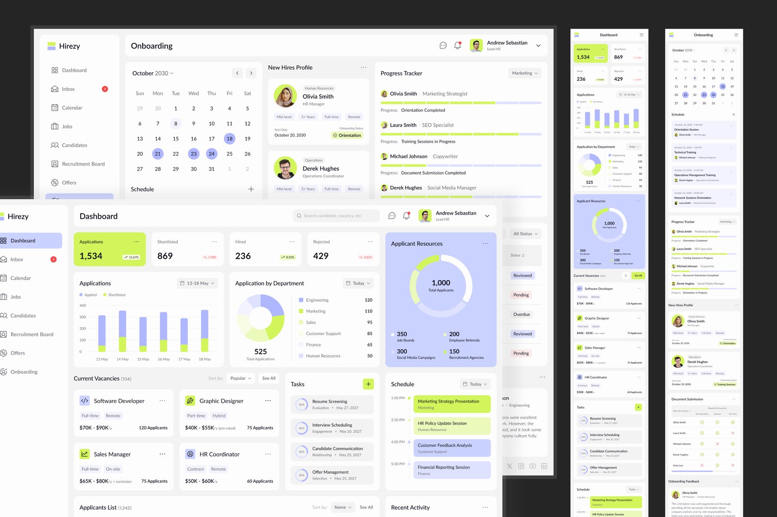 Hirezy - Recruitment Dashboard