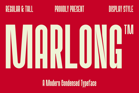 Marlong Font - Display product
