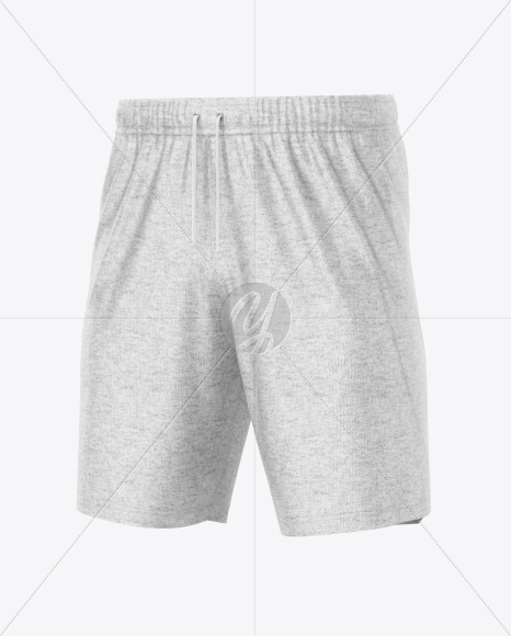 Heather Shorts Mockup - Half Side View