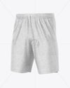 Heather Shorts Mockup - Half Side View