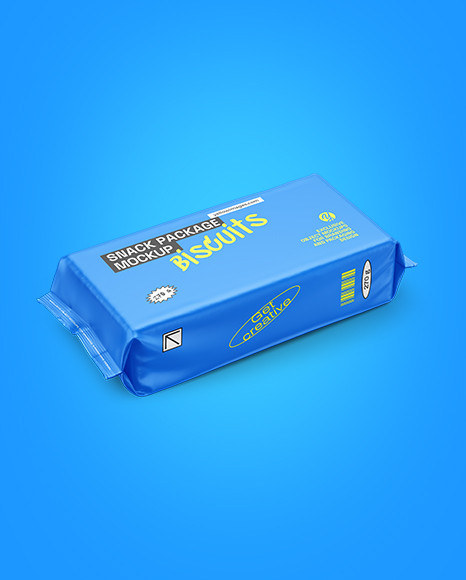 Matte Snack Pack Mockup - Half Side View