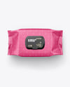 Matte Wet Wipes Pack Mockup