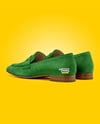 Pair of Suede Loafers Mockup