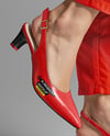Pair of Slingbacks on Woman's Legs Mockup