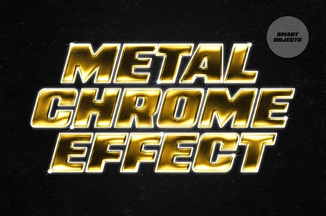 Shining Chrome Text & Logo Effect - Chrome effect