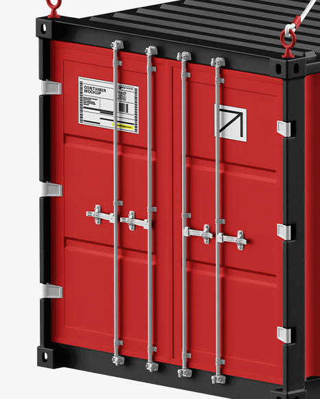 Hanging Shipping Container Mockup