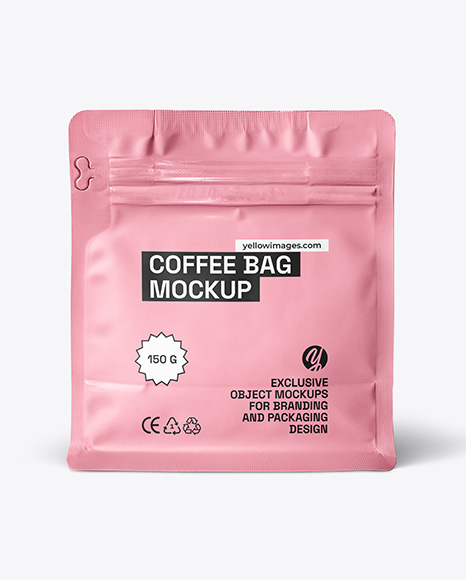 Matte Coffee Bag Mockup