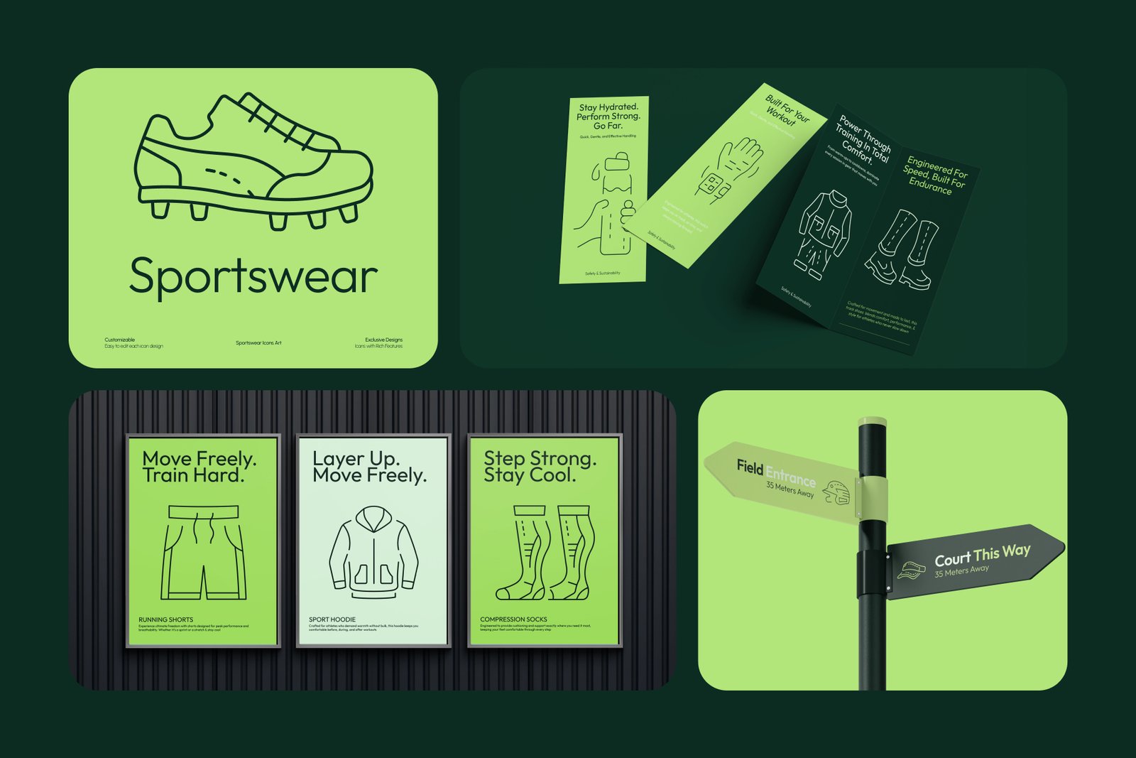 Sportswear Icon Art Set