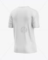 Training Short Sleeve Jersey Mockup - Back Half Side View