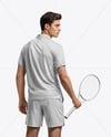 Man Wearing Tennis Uniform Mockup