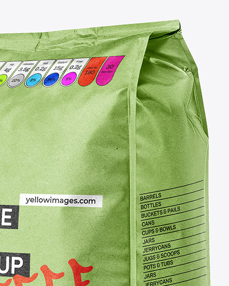 Kraft Paper Coffee Bag Mockup