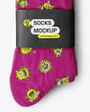Socks with Label Mockup