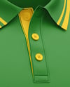 Men's Short Sleeve Raglan Polo Mockup