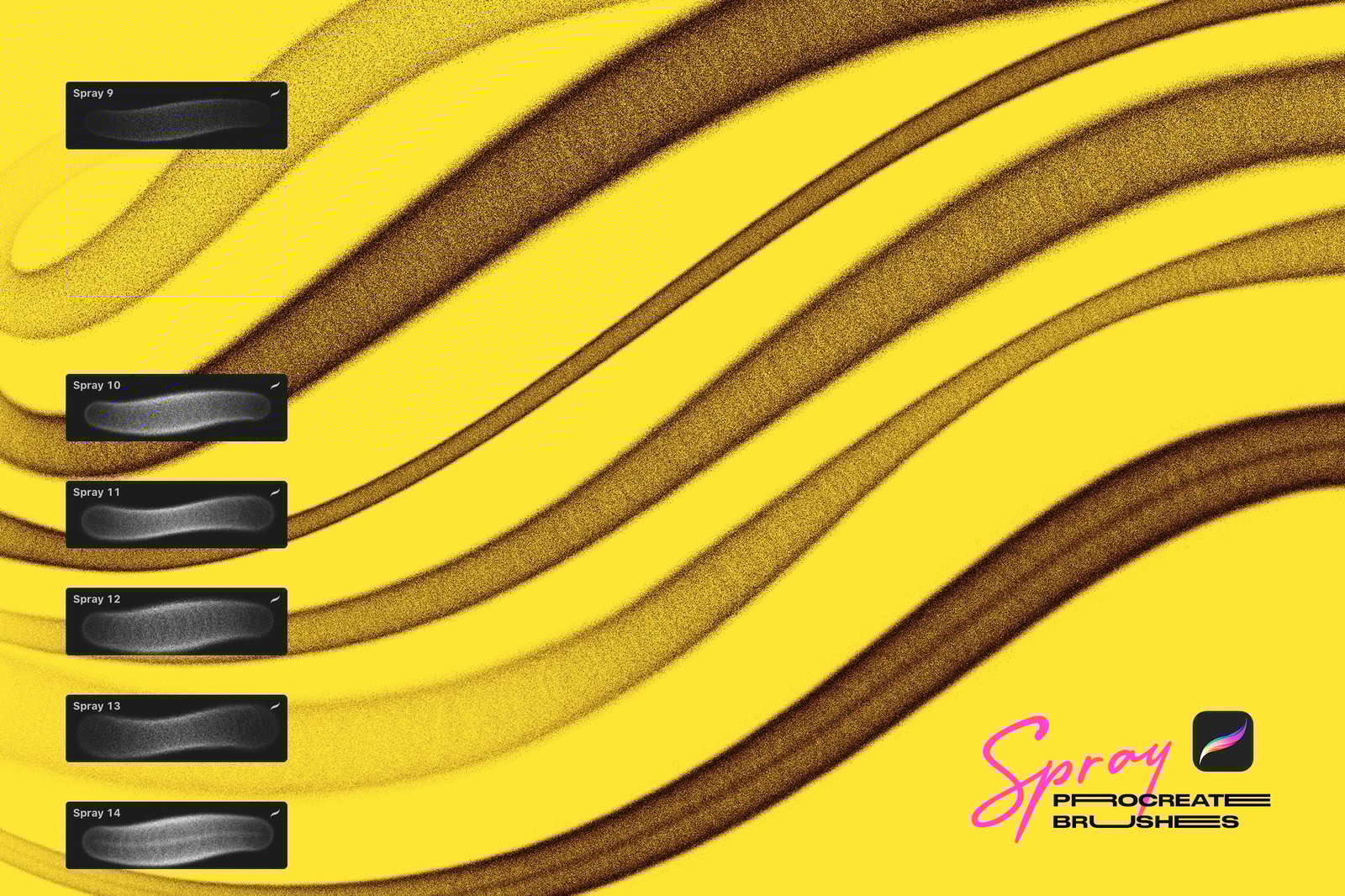 Spray Procreate Brushes