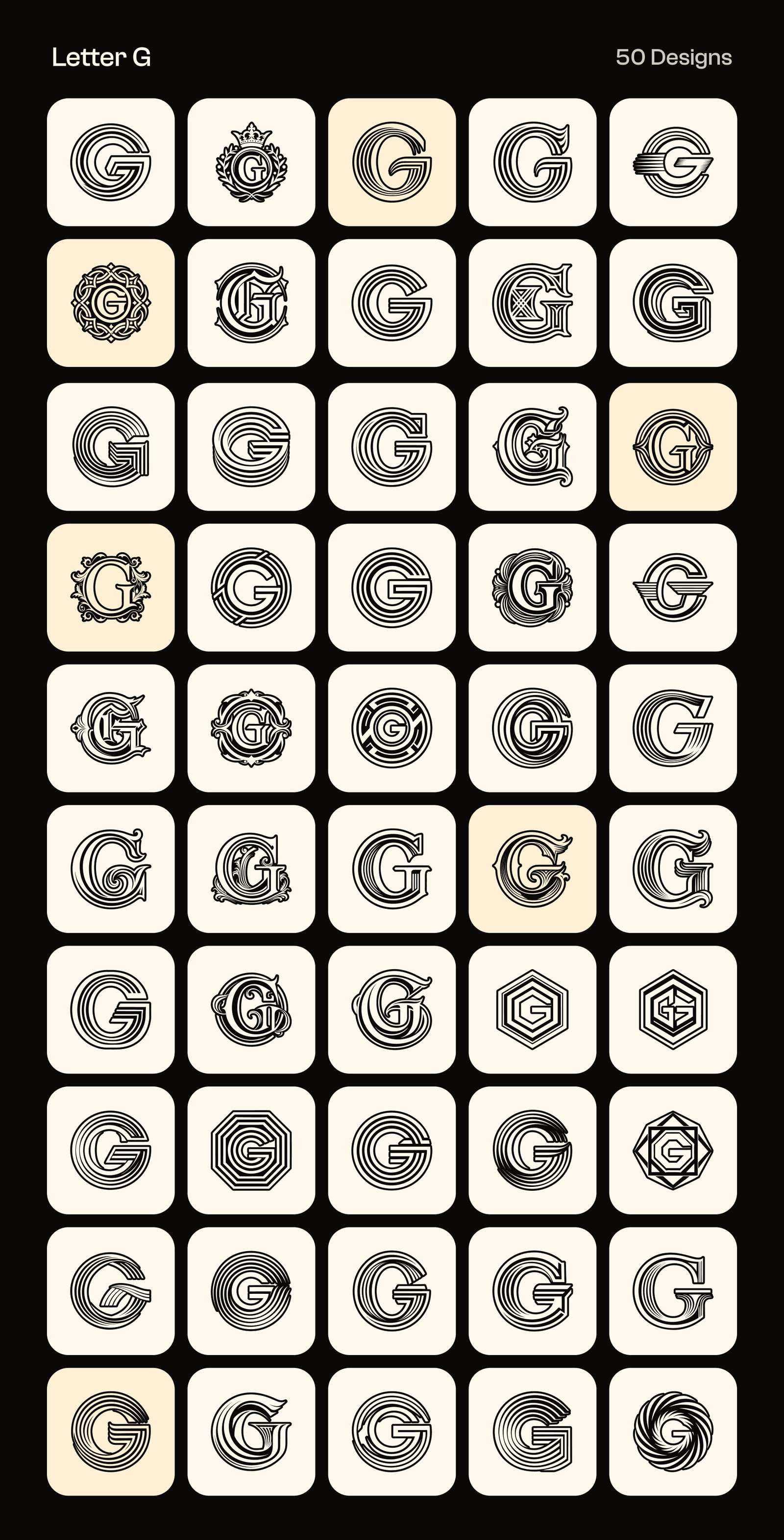 Alphabet Letters Logo Bundle