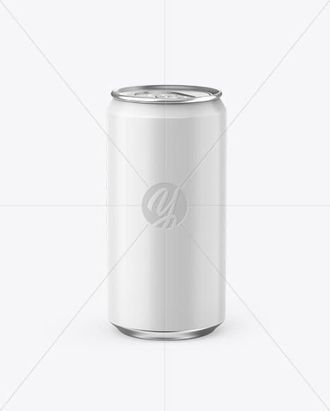 330ml Aluminium Can With Matte Finish Mockup