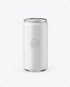 330ml Aluminium Can With Matte Finish Mockup