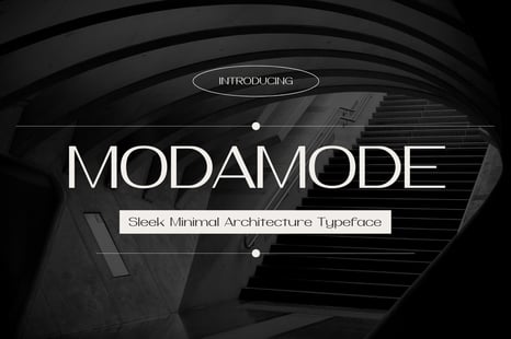 Modamode – Sleek Minimal Architecture Typeface - Stylish fonts