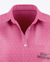 Women's Long Sleeve Shirt Mockup - Front View