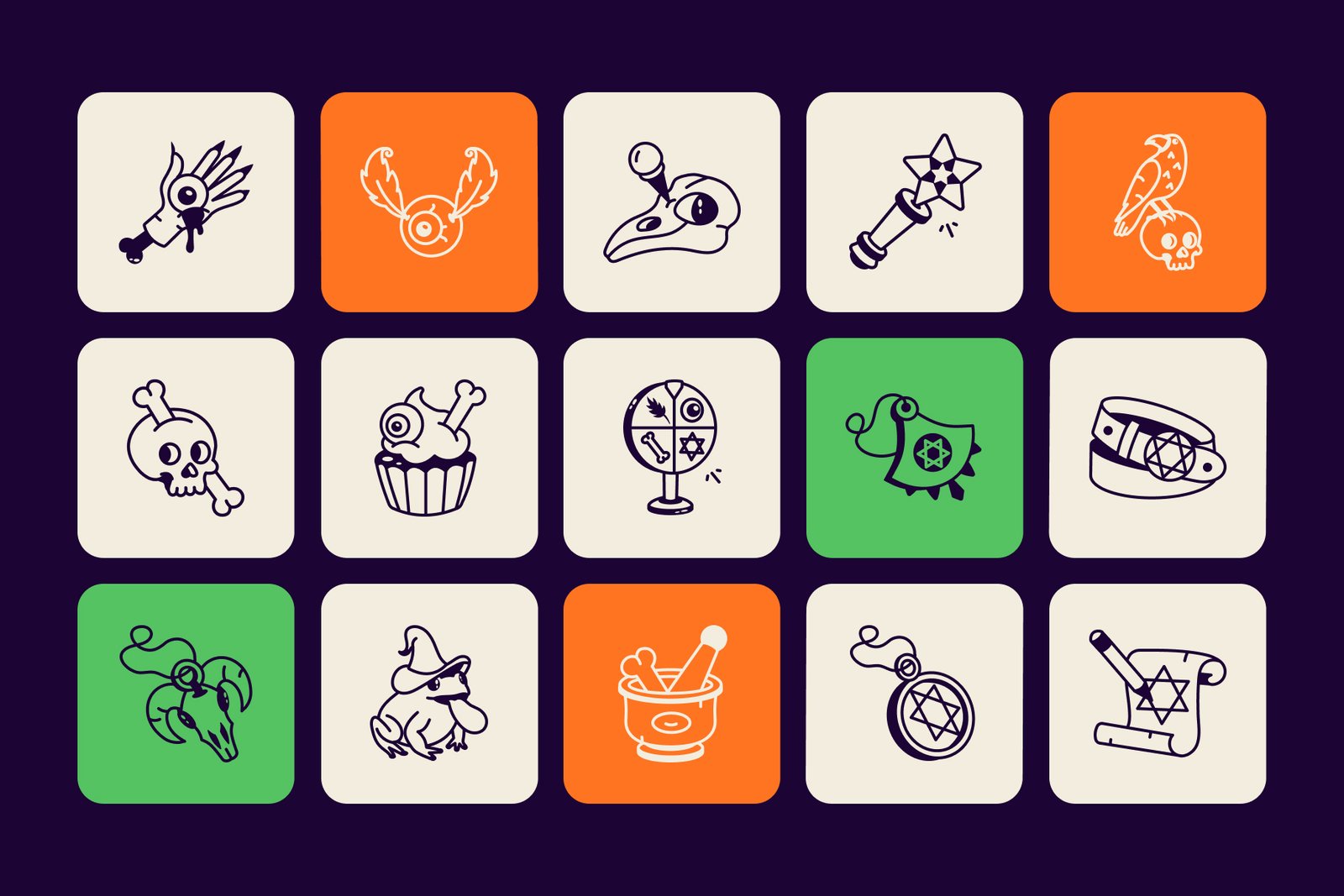 Witchy Doodle Art Set