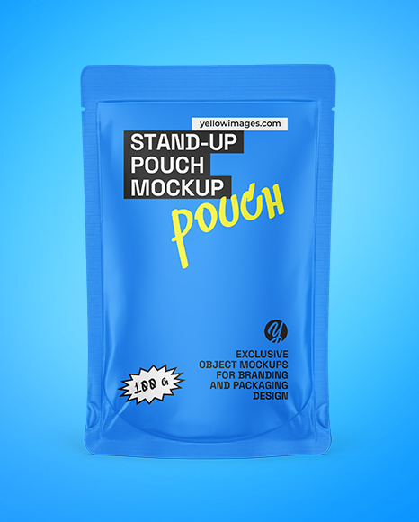 Matte Stand-up Pouch Mockup