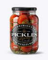 Glass Jar Filled Pickled Tomatoes Mockup