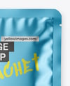 Glossy Metallic Sachet Mockup