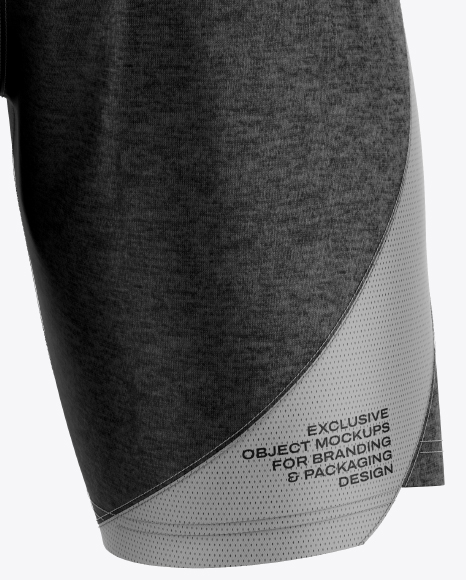 Heather Shorts Mockup - Back View