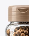 Plastic Jar with Whole Allspice Mockup