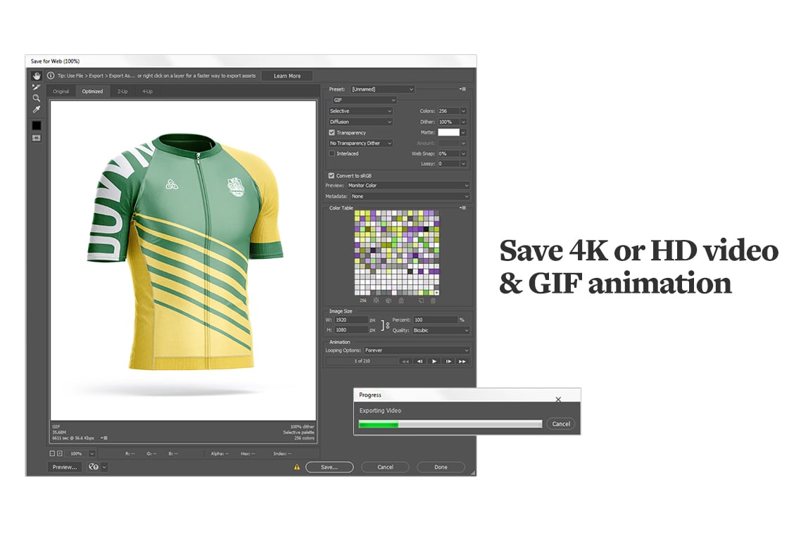 Cycling Jersey Animated Mockup