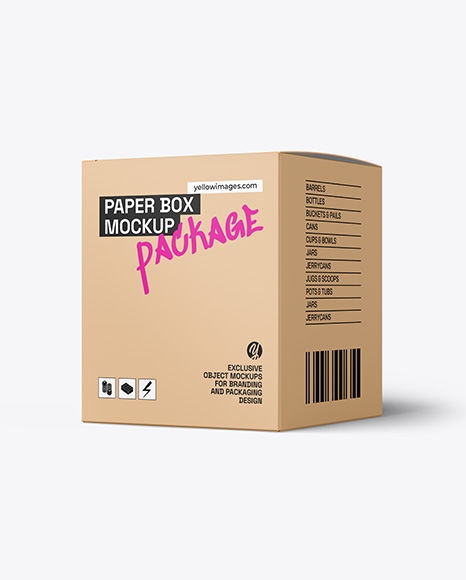Paper Box Mockup