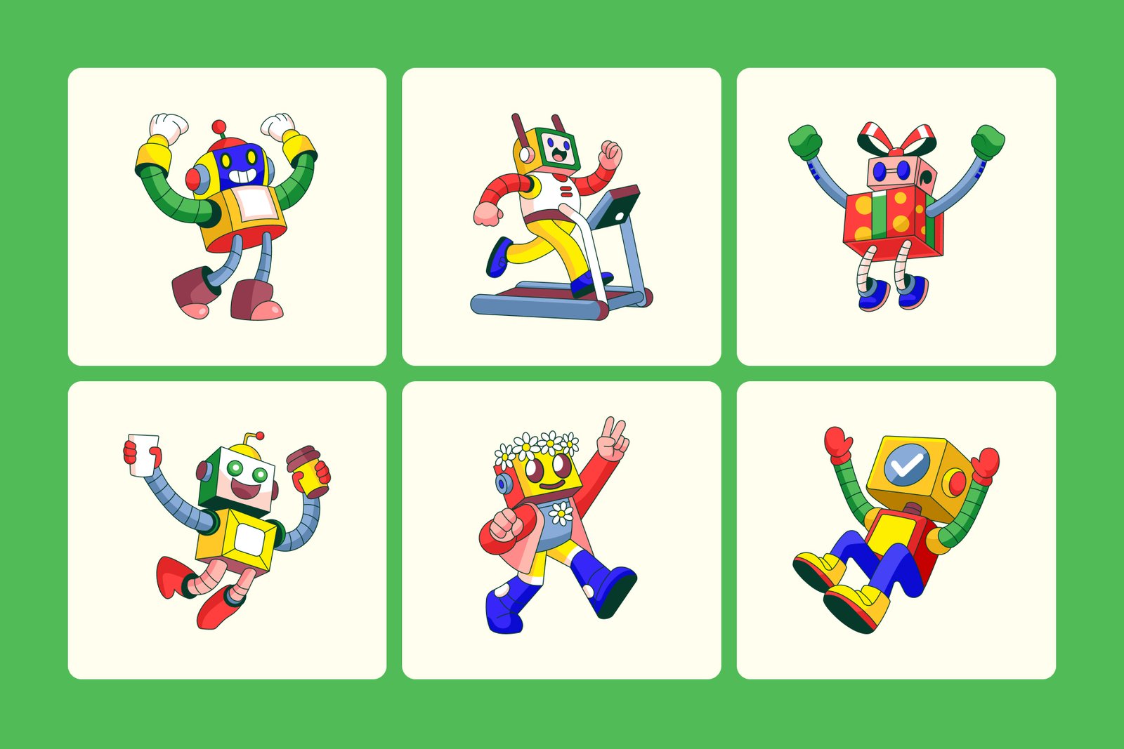 Everyday Bots Illustration Bundle