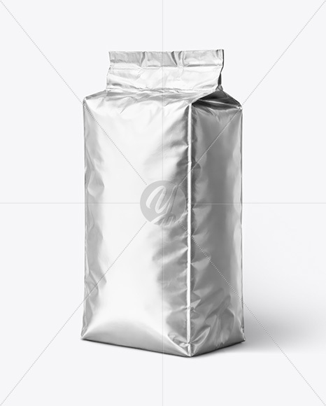 Metallic Coffee Bag Mockup