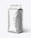 Metallic Coffee Bag Mockup